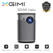 XGIMI Halo Version mondiale DLP Mini projecteur 1080P Full HD Android 9.0 projecteur Portable 800Ansi cinéma de poche 17100mAh batterie(China)