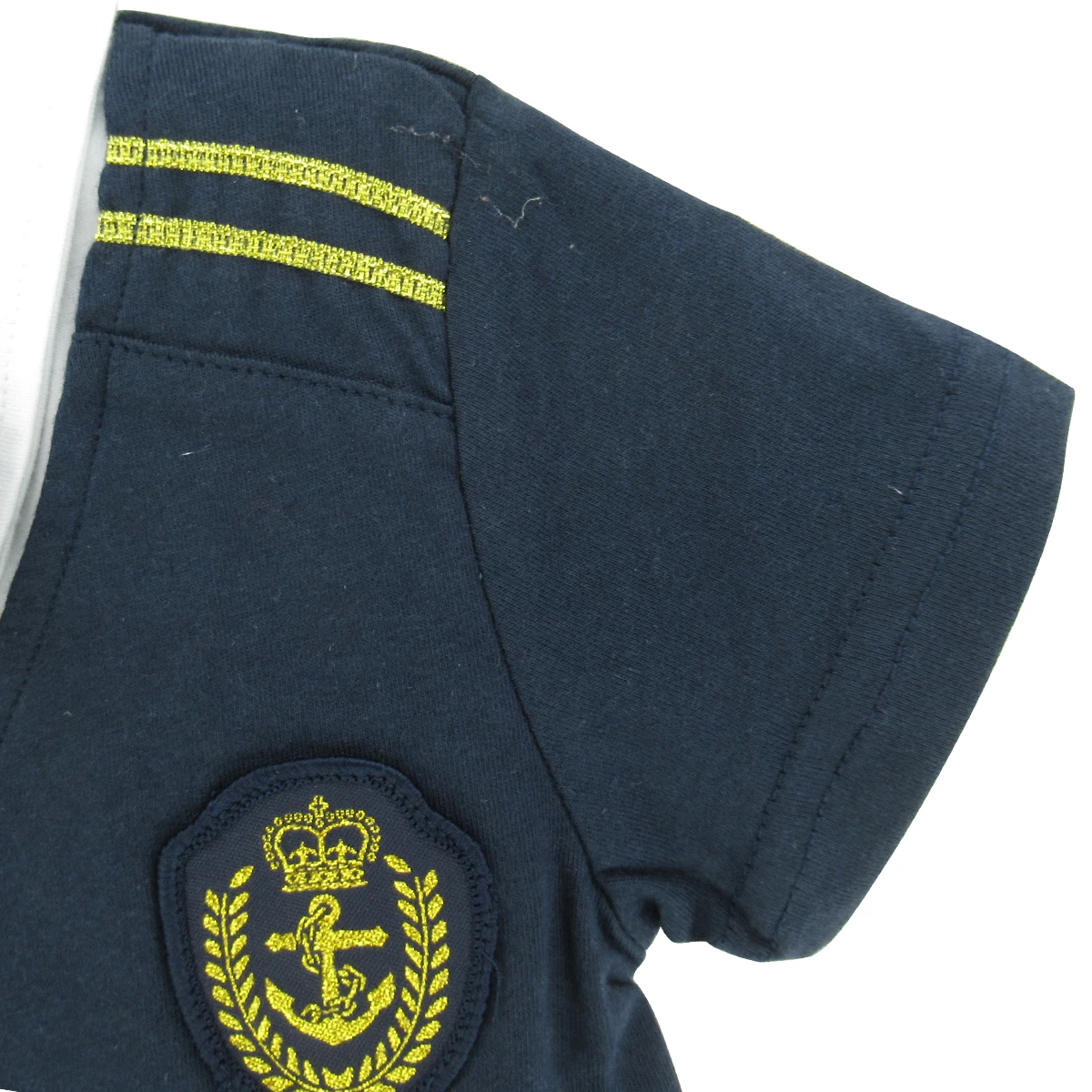 Baby Boys Captain Costume Romper With Hat Newborn Infant Halloween Cosplay Jumpsuit Outfit Toddler Skipper Sailor Playsuit