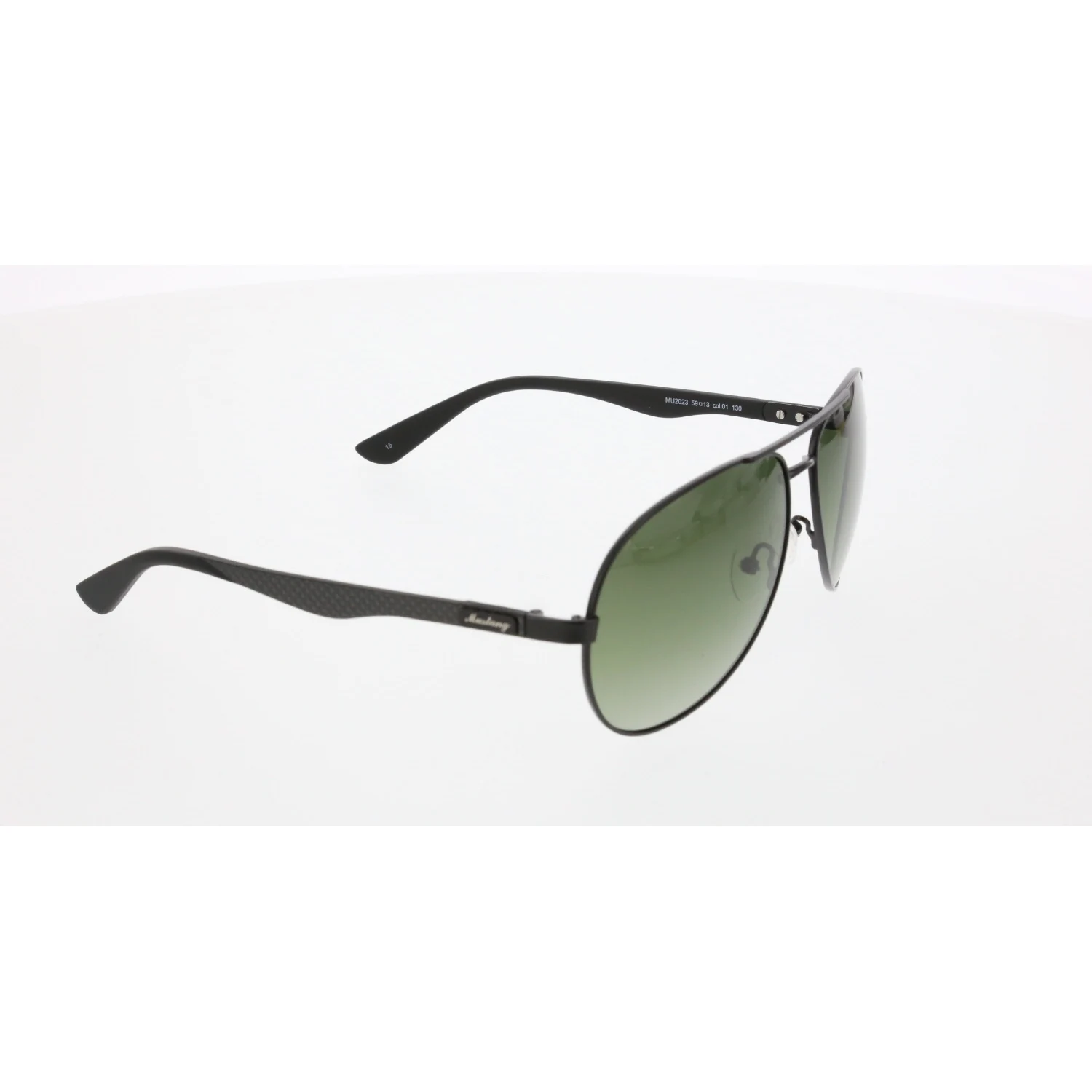 

Men's sunglasses mu 2023 01 metal black organic pilot 59-13-130 mustang