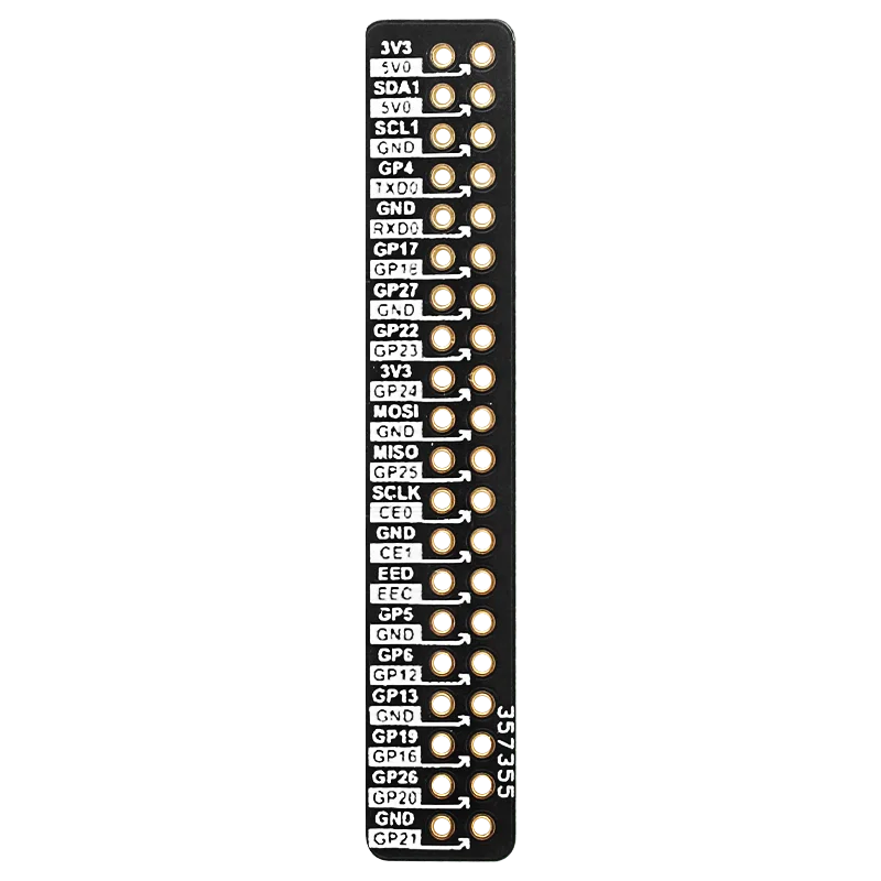 GPIO Reference Board Marker Pin Definition - 40-Pin Dual-Row