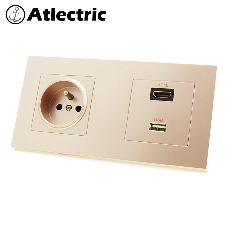 Atlectric-FR-Standard-Plug-Wall-Socket-HDMI-USB-TV-Television-Port ...