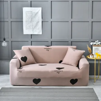 

Heart Cartoon Elastic Sofa Cover Sofa Slipcovers Cotton Sofa Covers for Living Room Sofa Slipcover Couch Cover 1/2/3/4 Seater