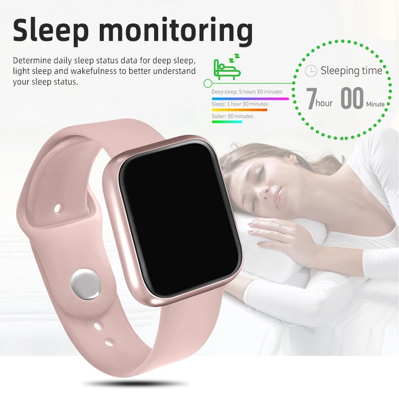 P70 P68 Smart Watch Women Men Smartwatch Blood Pressure Heart Rate Monitor IP68 Fitness Bracelet Watch for IOS Android