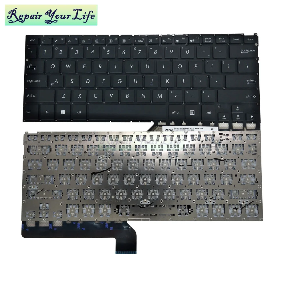 Computador Teclado Backlight para Asus Zenbook Ux360 Ux360ua Ux360u Q324ua Computador Portátil Teclados Inglês Qwerty 0kn1 351he13 us - Imagem 6