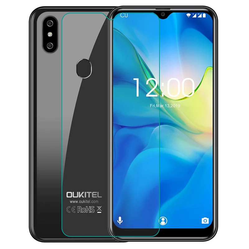 2 шт 9H закаленное стекло для Oukitel C12 C15 Pro(Pro+) C16 C17 Plus U18 U23 K5 K5000 стеклянная Защитная пленка для экрана