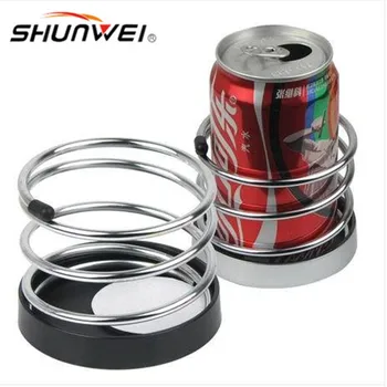

Car Multi-function Instrument Panel Drink Holder Ashtray Shelf Metal Spring Cup Holder Car Storage Box