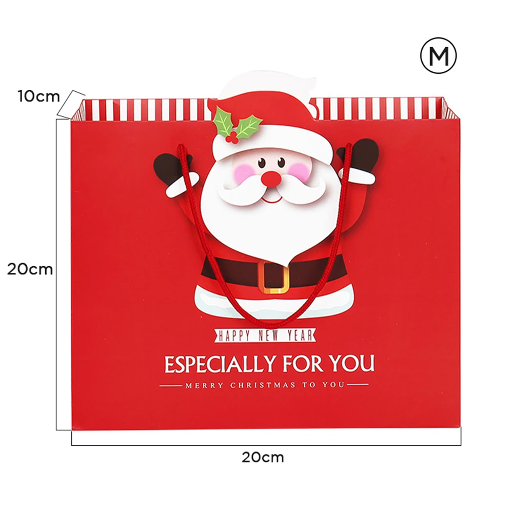 Рождественские подарочные сумки Санта-Клауса, крафт-бумажный мешок, Детская коробка для вечеринок, рождественские украшения для дома, год - Цвет: 12
