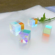 Призма шестигранный яркий светильник, соединяющий кубическая призма, витражный стеклянный луч, разделяющий призму, оптический экспериментальный инструмент, настраиваемый