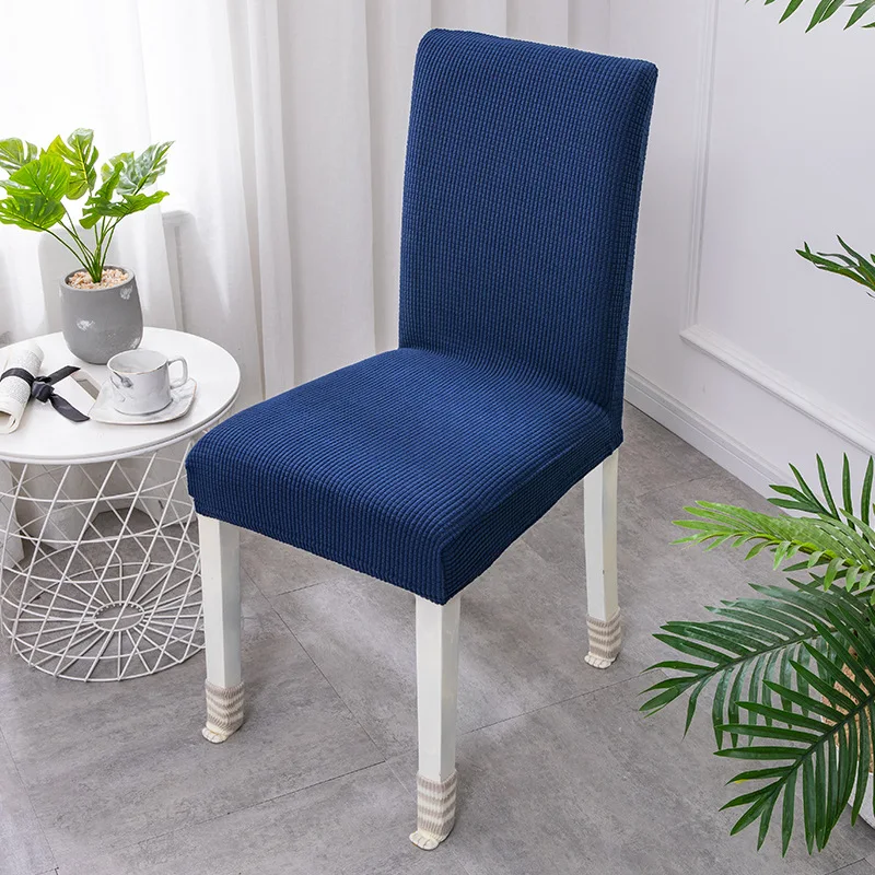 Drak Blue M Простые цельные чехлы на стулья из спандекса, чехлы на стулья для дома, отеля, ресторана, столовой, универсальные чехлы на стулья, чехлы на стулья из ткани - Цвет: Drak Blue M