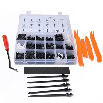 

435 PCS/Set Car Body Interior F ender Bumper Retainers Fasteners Clips Plastic