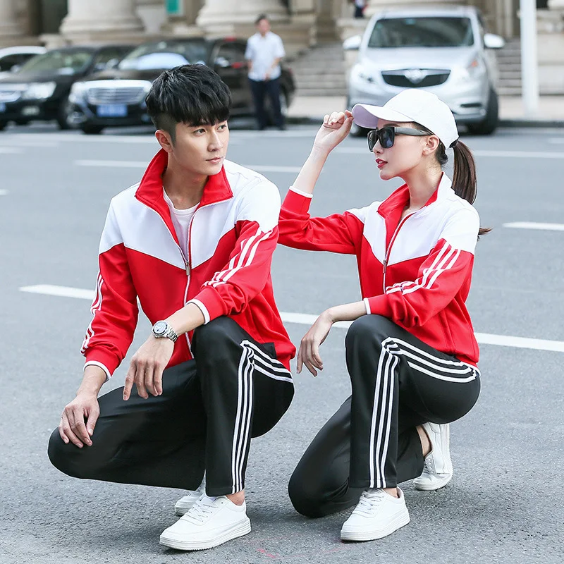 

2019 Customizable Spring Young STUDENT'S School Uniform Middle And High School Students Business Attire Autumn Sports Set Kinder