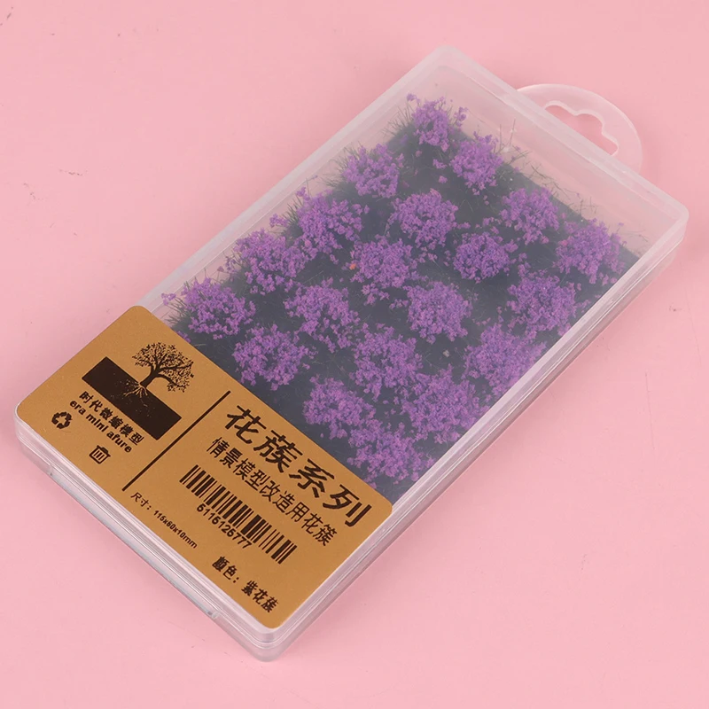 28Pcs DIY Model Building Kits Artificial Grass Flower Petal Garden Lawn Micro Landscape Decor Accessories 10