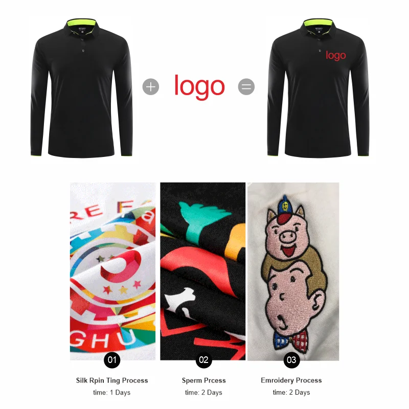 Long Sleeve Quick-drying Sports Polo Shirt Custom Logo Print Embroidery Breathable Summer Men And Women Tops S-5XL ONECOOL