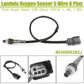 

NEW 1Pcs Lambda Oxygen Sensor 5 Wire 6 Pins 036906262J For Audi Seat for VW Golf MK4 1.4L 16V AUTO PARTS