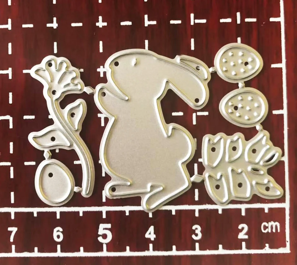 E 5.5x3.5cm Новинка Пасхальный день кролик режущие штампы diy тиснение для скрапбукинга Металл углеродистая сталь штампы дети плесень - Цвет: E 5.5x3.5cm