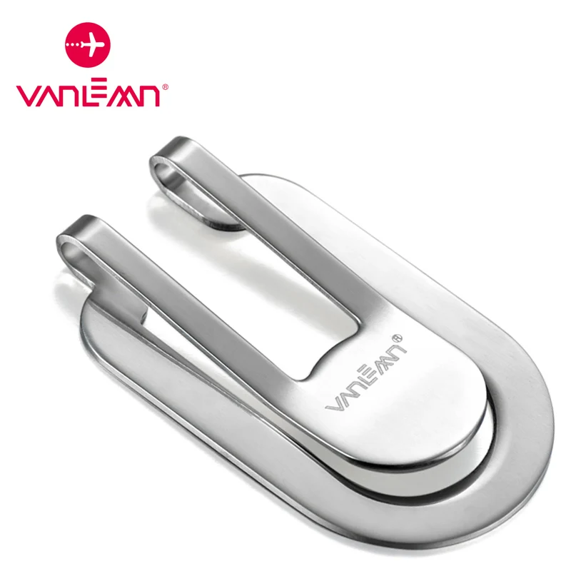 Wallet Holder Money-Clip Cash-Clamp Silver Women Dollar Stainless-Steel Metal Fashion