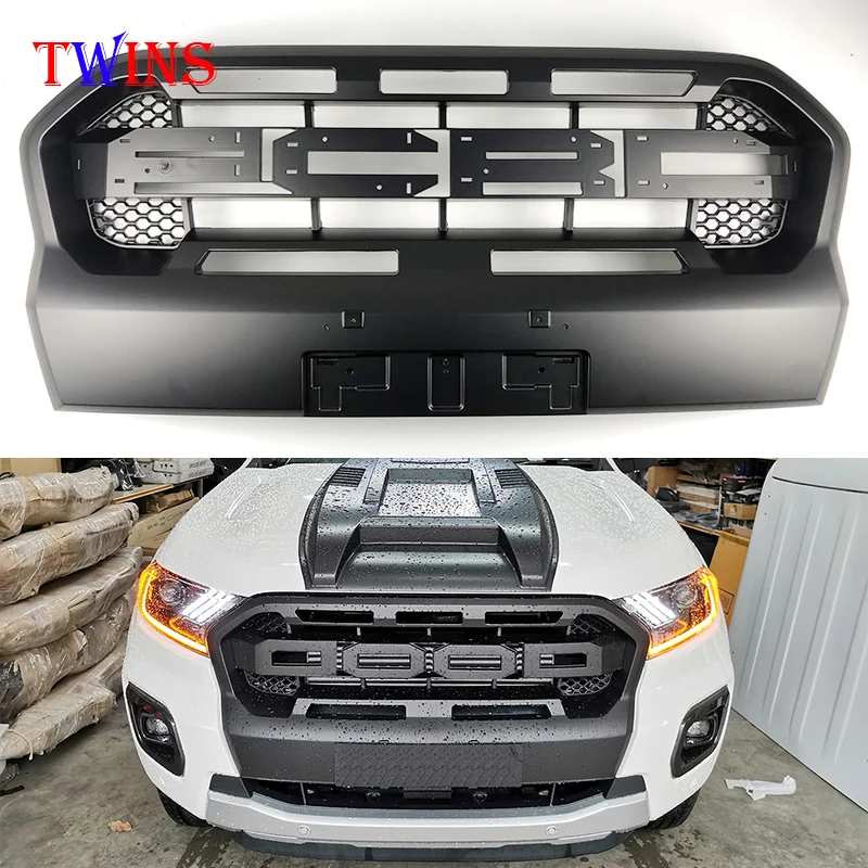 Сетка Maks передний гоночный гриль подходит для Ford Ranger решетка T8 2018 2019 2020 Xl Xlt Wildtrak Mk3