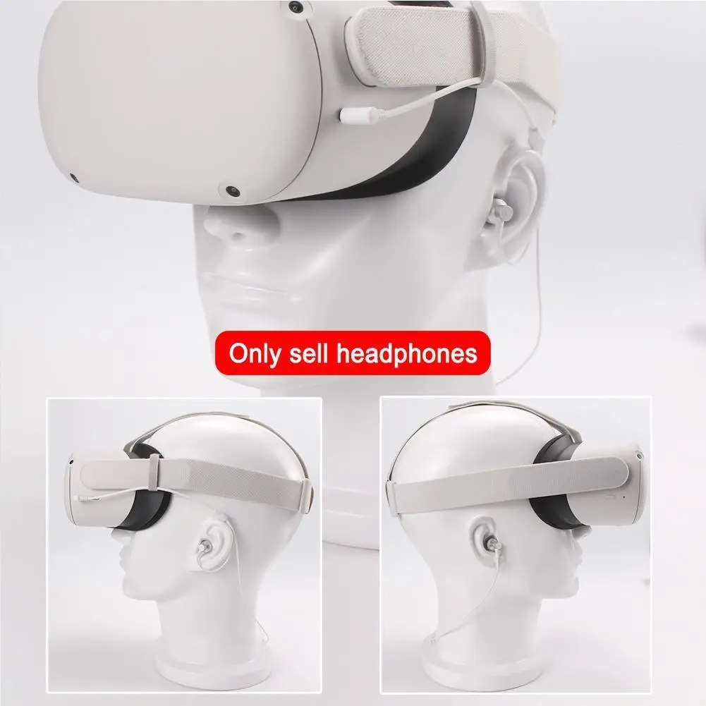 In ear Earphones VR Accessories Wire Earphone For Oculus Quest 2 VR Headset Deep Bass Headphone 3D 360 Degree Sound Earphones