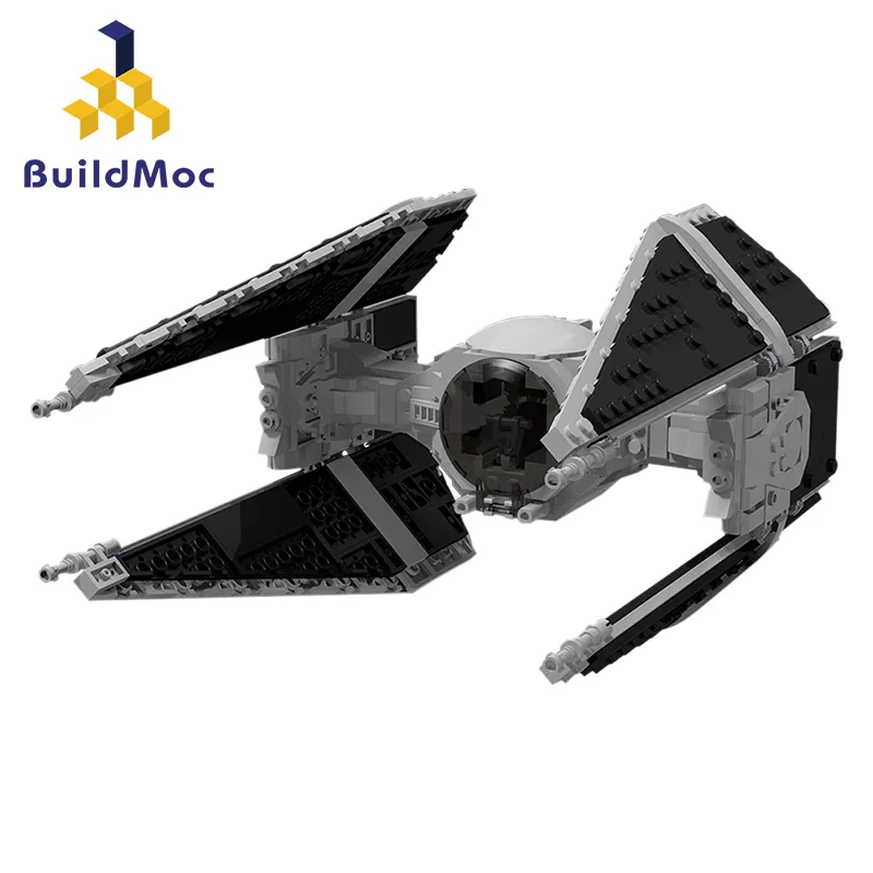 

Buildmoc X-wing TIE Interceptor Fighter Star Space Wars Figures Model Building Block Brick Kid Toy Gift