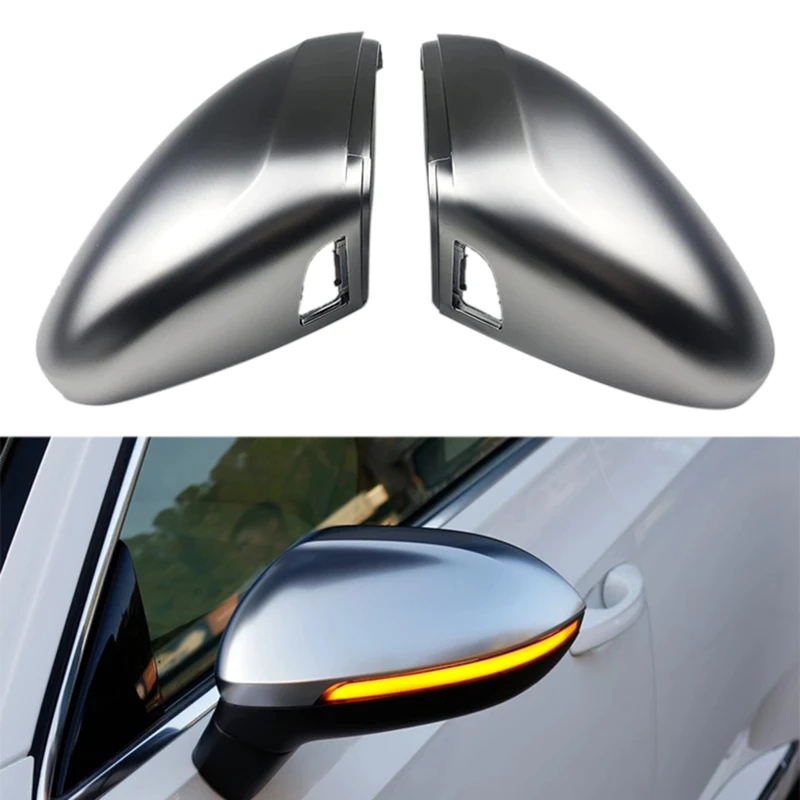 Car Side Mirror Covers Side Wing Mirror W/Blind Spot Hole For Passat B8