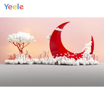 

Yeele Fantasy Moon White Clouds Baby Birthday Party Photography Backdrop Personalized Photographic Backgrounds For Photo Studio