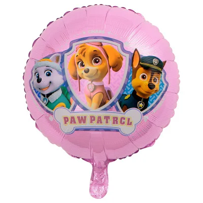 Paw Patrol/украшение на день рождения, фигурки, игрушки Paw Patrol, воздушные шары, вечерние игрушки, детские игрушки для девочек, Чейз, Marshall, баллон - Цвет: 27