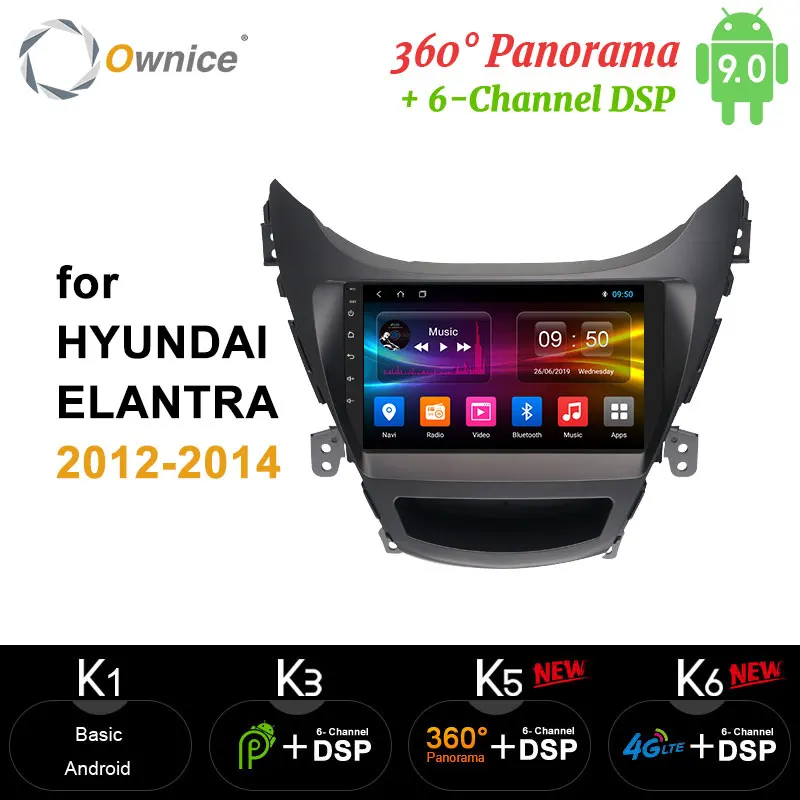 Ownice 360 Pano ram a 4G ram 64G rom Android 9,0 4G LTE SPDIF Автомобильный Радио Видео Плеер DVD gps navi " для hyundai Avante 2012