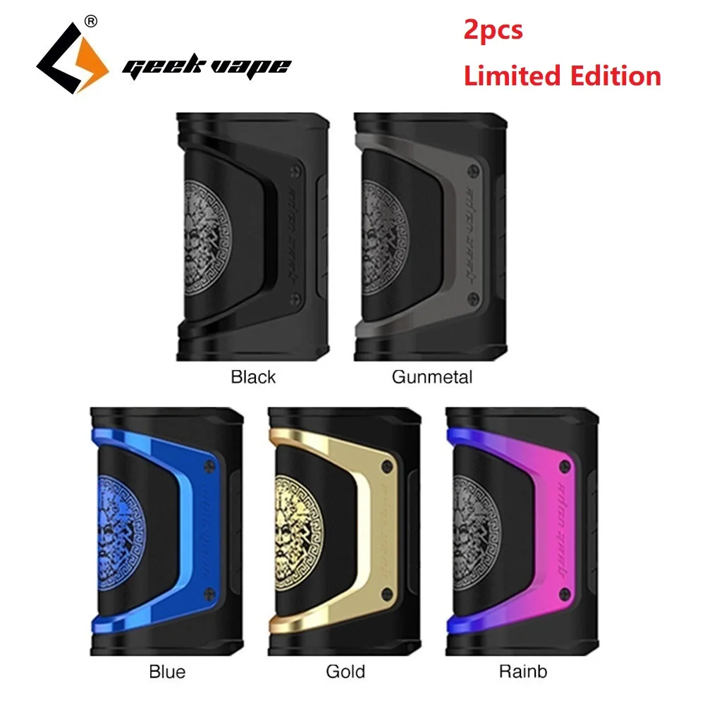 

2pcs Limited Edition GeekVape Aegis Legend 200W TC Box MOD with New AS Chipset E-cig Vape Mod Vs Aegis Mini / Aegis Solo Mod