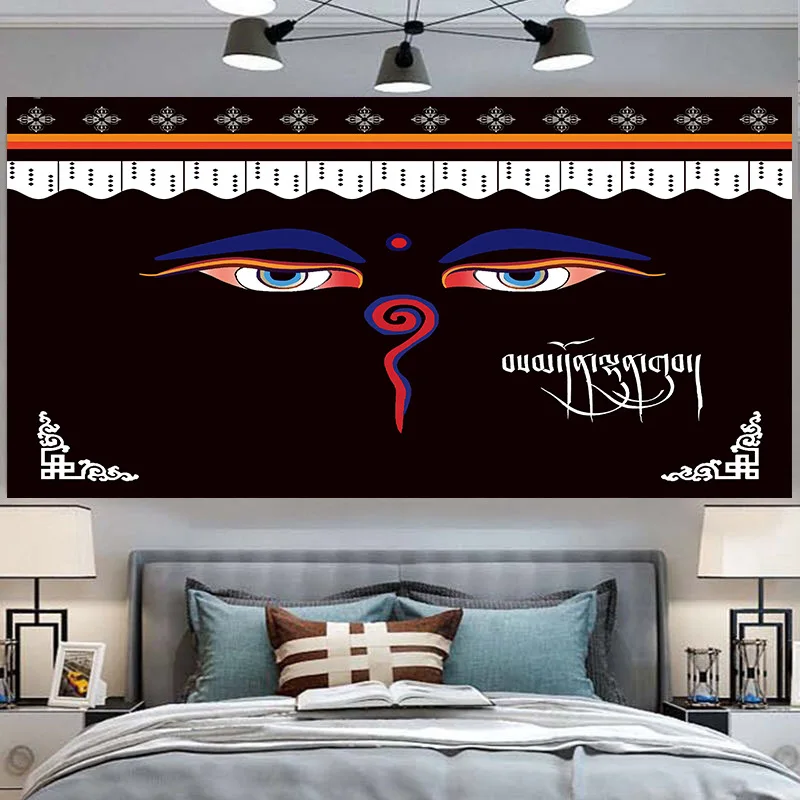 blue eye wall hanging tapestry new arrival home decor blanket polyester sheet | Дом и сад