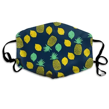 

Mouth Mask Lemons And Pineapples Fashion Earloop Face Mask For Kids Teens Men Women Winter Summer