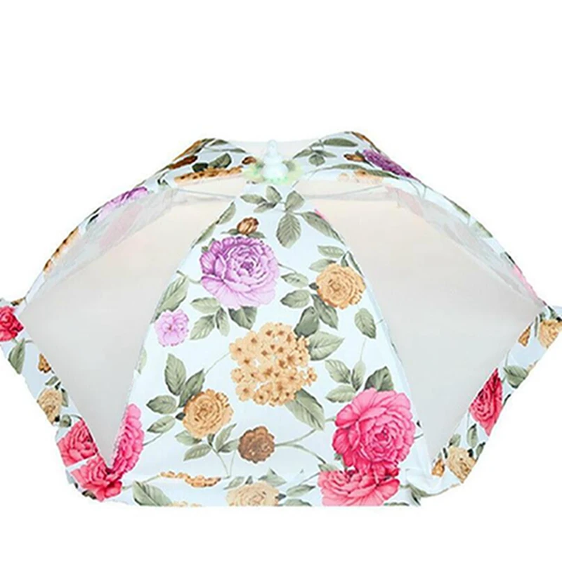 New Creative Folded Food Cover Kitchen Fresh Food Dish Cover Umbrella For Protect Food Kitchen Tools Accessories