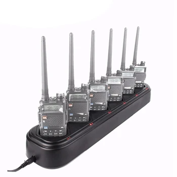 

UV-5R Series 6 Way Charger Safe Six Way Charger Single Row Battery Fast Charger EU PLUG