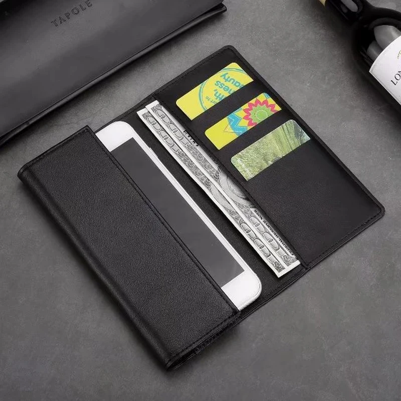 Real Genuine Leather Phone Bag Case For iphone 11 Pro Max 6s 7 8 Plus X Xs Max Fhx-51B Wallet Style Phone Flip Cover Cases&bag