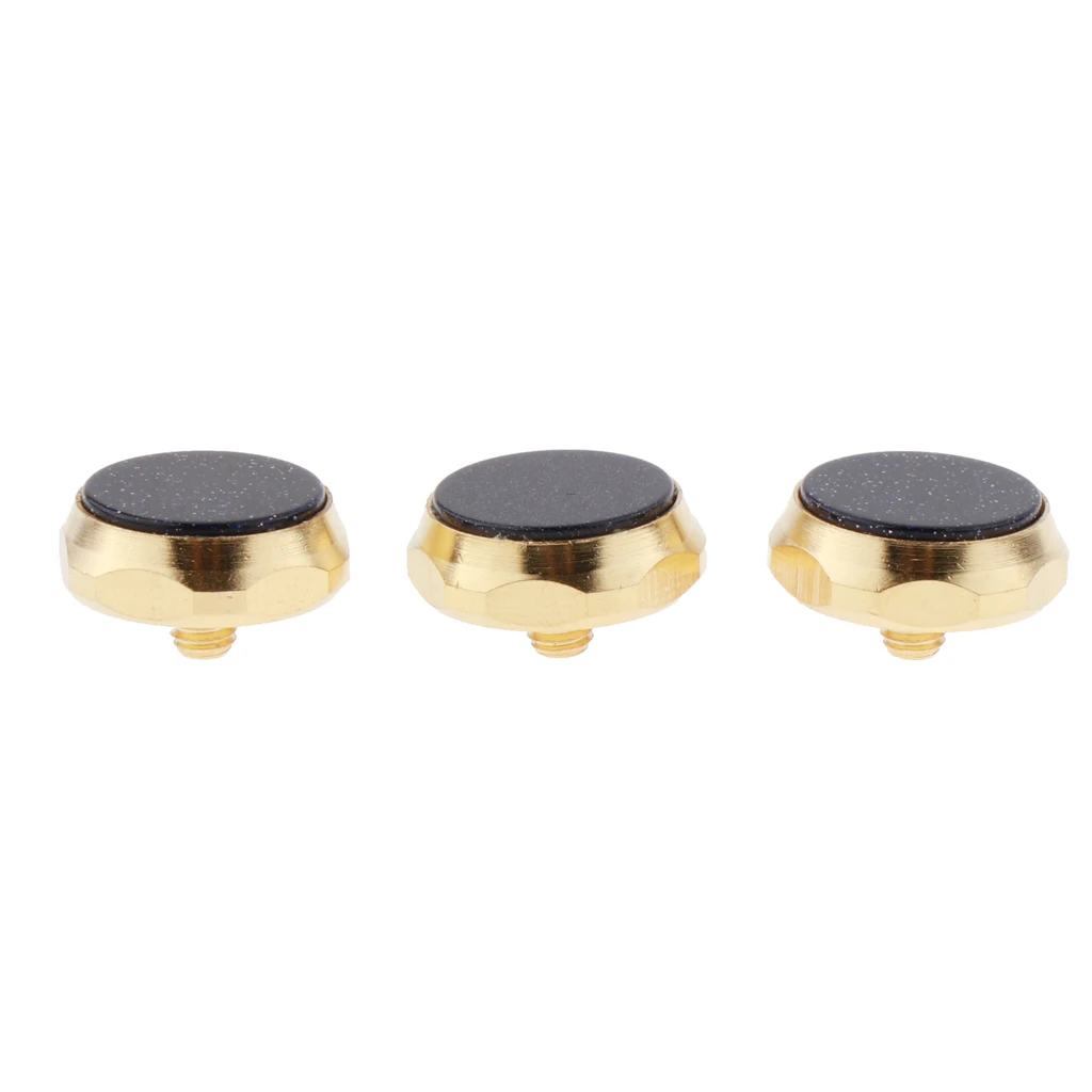 Pack of 3 Trumpet Valve Finger Button Cap Replacements for Trumpeters Students