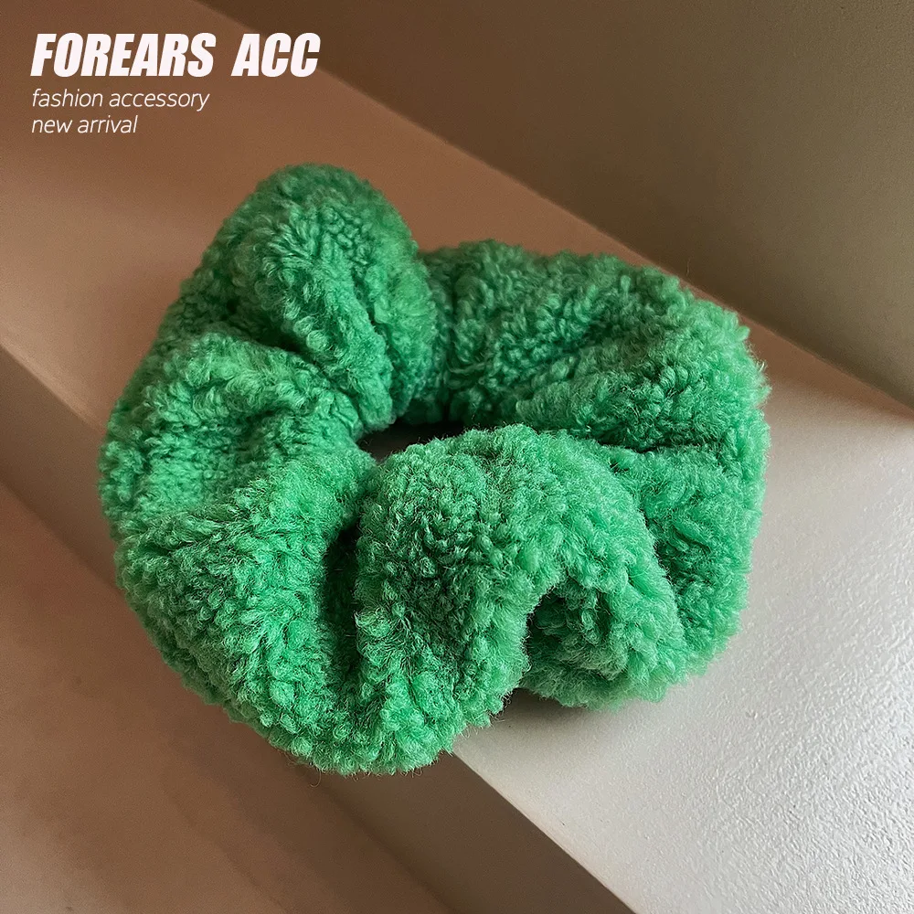 wedding hair clips Green Plush Hair Claw Hairband Sweet Cute Solid Color Large Hair Clip for Women Girls Bath Hairpin Crab Fashion Hair Accessories designer head scarf