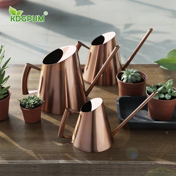 

Stainless Steel Long Nozzle Watering Pot Golden Bronze Garden Watering Pot Household Retro Metal Sprinkling Pot