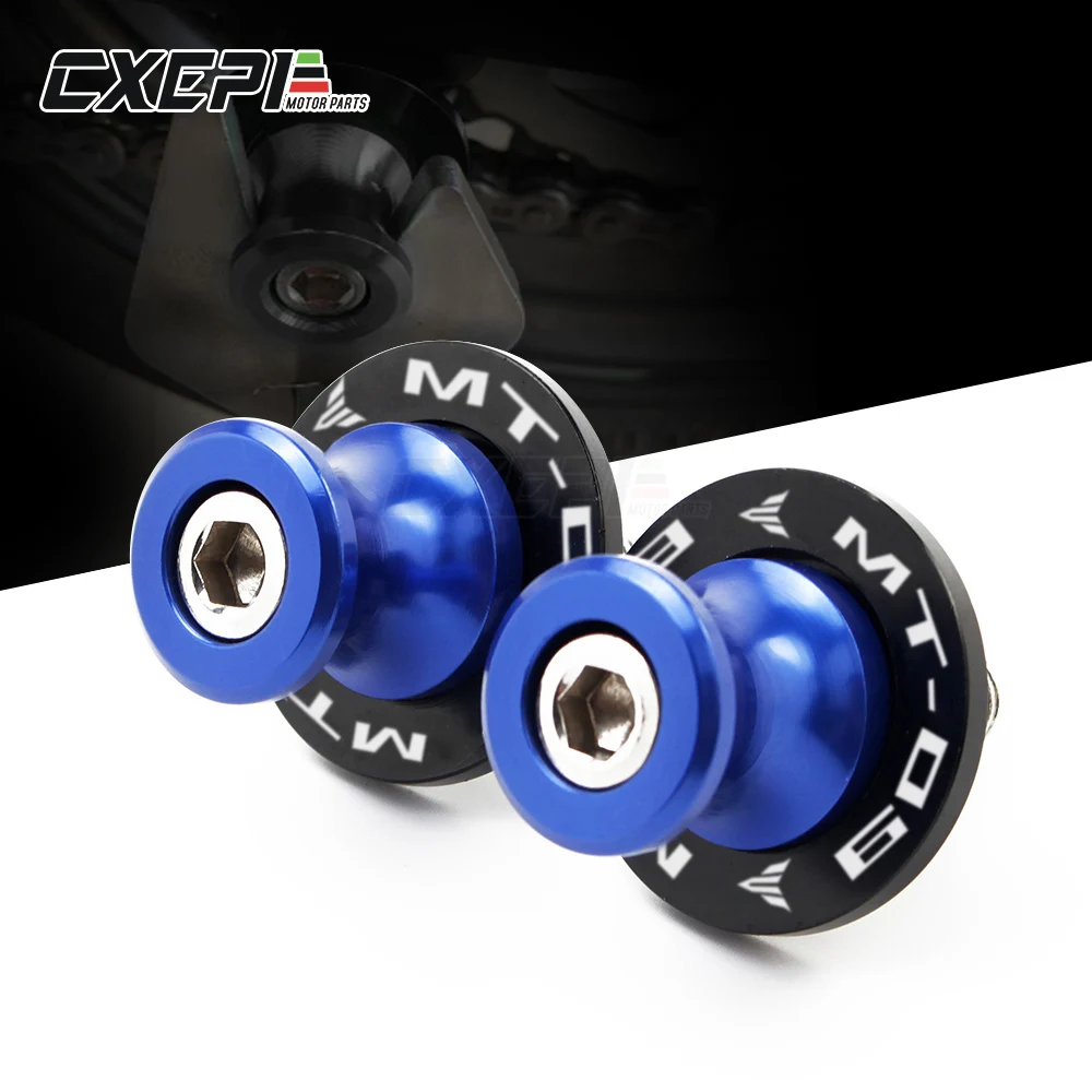 

M6 Motorcycle Accessories CNC Aluminum Swingarm Spools Slider Stand Screw For Yamaha MT-09 MT09 MT 09 Tracer 2015-2019 with logo