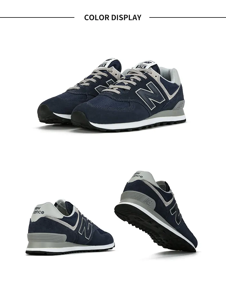 New Balance NB официальная Мужская обувь AIR MAX повседневная обувь спортивная модная обувь в стиле ретро модная повседневная обувь на шнуровке ML574EGN