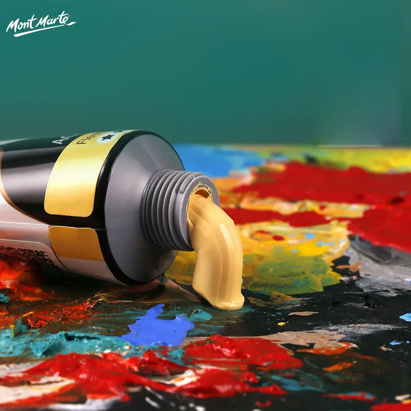 48-color 75ml Acrylic Paint Set Hose Waterproof Quick-drying Paste Pigment Hand-painted Creation High Plastic Acrylic Paint