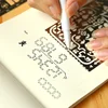 Portable Stainless Steel Stencils Hollow Ruler Travel Diary Notebook Drawing DIY Tool ► Photo 2/6