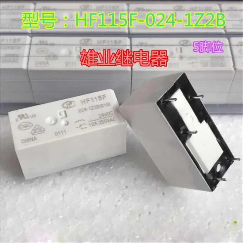 Реле 24V HF115F-024-1Z2B HF115F 024 1Z2B HF115F0241Z2B 24VDC DC24V 5PIN | Обустройство дома