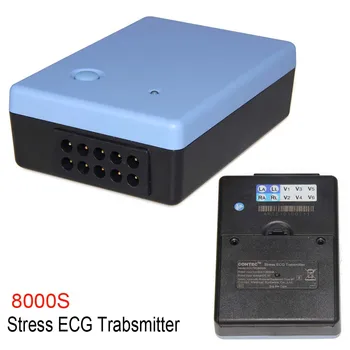 

8000S Stress ECG Trabsmitter wireless Exercise 12-Lead EKG Recorder ECG Analysis System Machine HR BP METS +PC Software