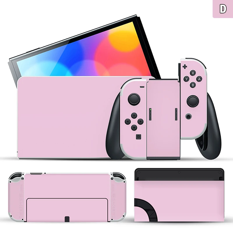 1 pc pure color Skin Sticker Protector for Nintendo Switch OLED Classic NEW 