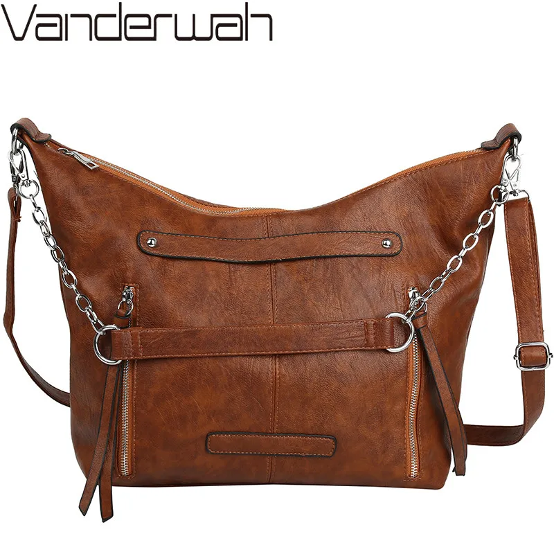 

Women Shoulder Bag Large Capacity Rivet Designer Lady Handbags Black Ladies Hand Bags Big Totes Bolsas Crossbody Bags For Women