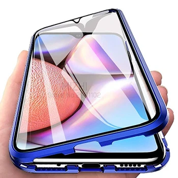 

Double Sided Glass Case For Samsung Galaxy A10S Cases Magnetic Metal bumper Cover For Samsung A10S A 10s A10 S SM-A107F/DS Coque