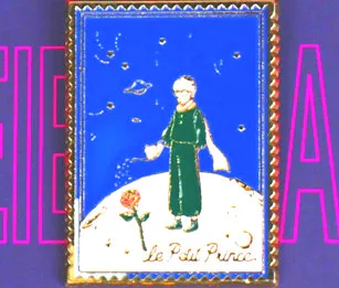 

The Prince And Rose Theme Delicate Metal Bookmark DIY Badge Gift 5*3cm [Pencil Bag Journal Decoration Supplies