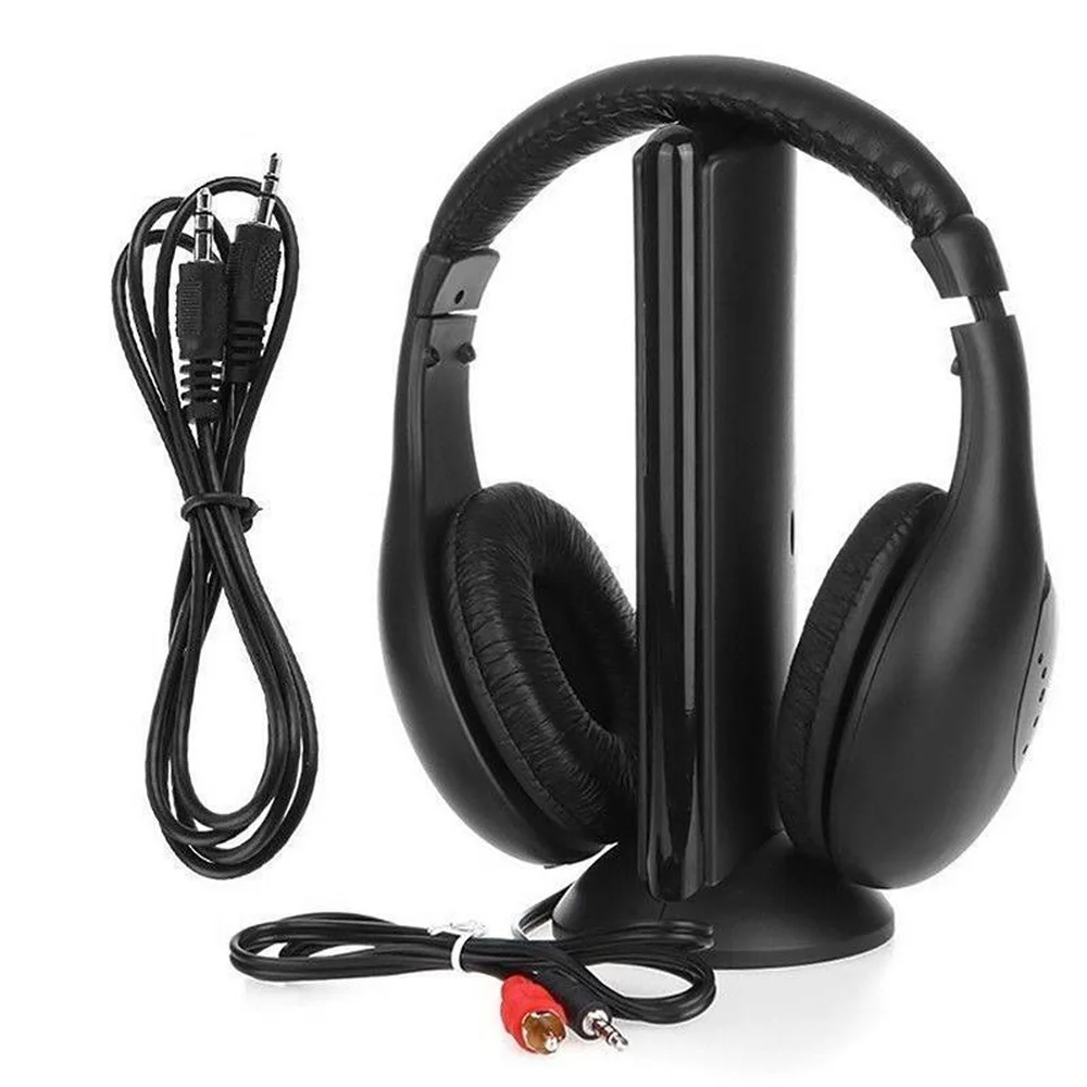 New Arrival Foldable Wireless Headphone Gaming Headset Cordless Earphones with RF Mic for PC TV DVD CD MP3 MP4