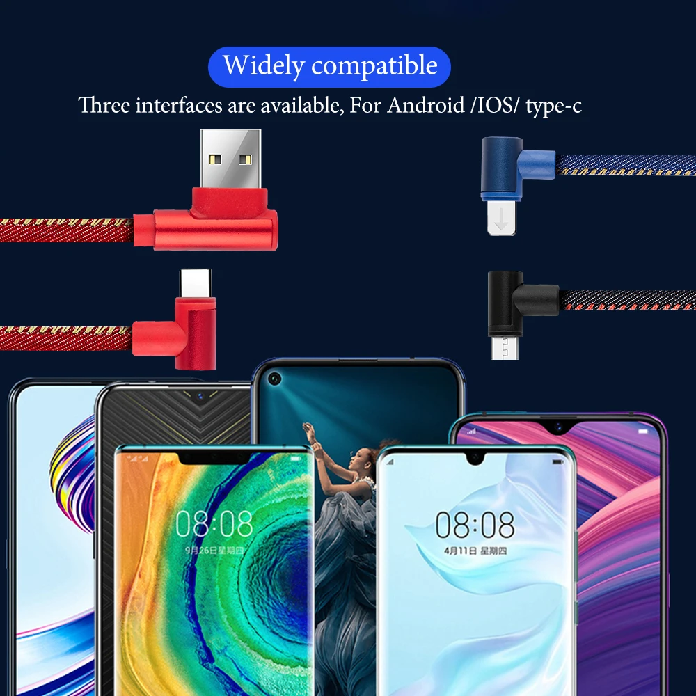 Телефонный кабель для быстрой зарядки type-C TPE волоконный кабель type-C для samsung type-C Micro USB для Android кабель для передачи данных из алюминиевого сплава