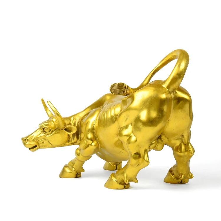 

Pure copper wall street bull market opening cattle gifts cattle crafts office