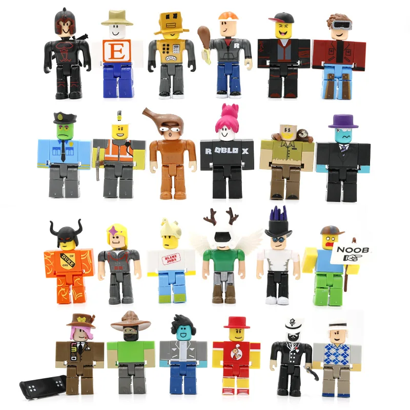 

24Pcs/Set ROBLOXING Action Figure Toys ABS Building Blocks Suit 7cm Anime Model Cartoon figurines Toy Children Collection Gifts